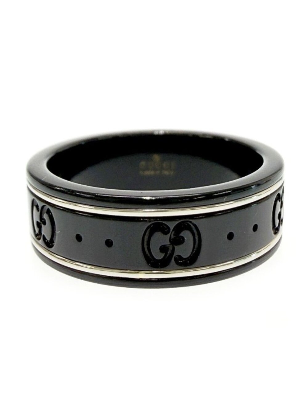 Gucci Ceramic Icon Ring Black